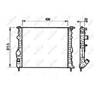 Radiateur, refroidissement moteur NRF 58192