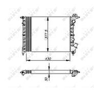 Radiateur, refroidissement moteur NRF 58207