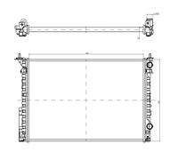 Radiateur, refroidissement moteur NRF 58242A