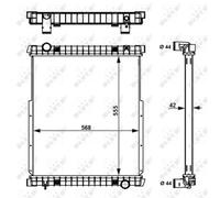 Radiateur, refroidissement moteur NRF 58377