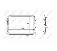 Radiateur, refroidissement moteur NRF 58398