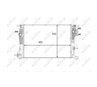 Radiateur, refroidissement moteur NRF 58488