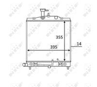 NRF 58531 Radiateur du moteur