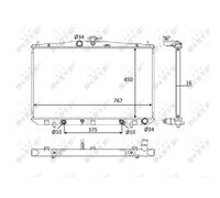 Radiateur, refroidissement moteur NRF 58610