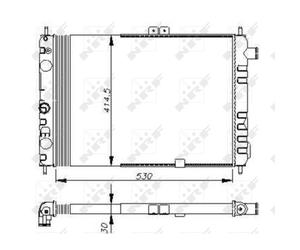 Radiateur, refroidissement moteur NRF 58670