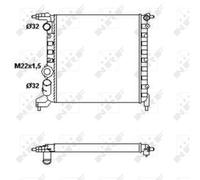 Radiateur, refroidissement moteur NRF 58783