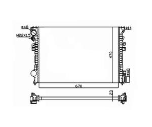 Radiateur, refroidissement moteur NRF 58958A