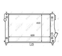 Radiateur, refroidissement moteur NRF 59054