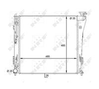 Radiateur d'eau Grille de radiateur soudée 59087 NRF pour HYUNDAI i40 I CW i40 I