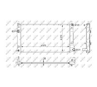Radiateur, refroidissement moteur NRF 59205