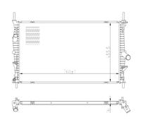 Radiateur, refroidissement moteur NRF 59293