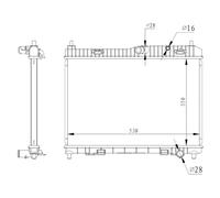 Radiateur, refroidissement moteur NRF 59317
