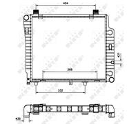 NRF 50533 Radiateur du moteur