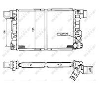 Radiateur, Refroidissement Moteur Pour FIAT CINQUECENTO