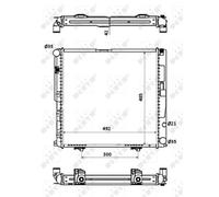 Radiateur, Refroidissement Moteur Pour MERCEDES-BENZ 124