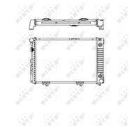 Radiateur, Refroidissement Moteur Pour MERCEDES-BENZ 124