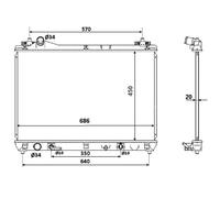 Radiateur, Refroidissement Moteur Pour SUZUKI GRAND VITARA