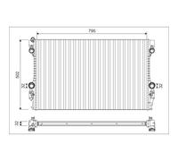 Radiateur, refroidissement moteur VALEO 701126