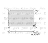 Radiateur, refroidissement moteur VALEO 701730