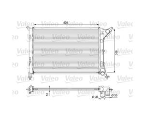 Radiateur, refroidissement moteur VALEO 701730