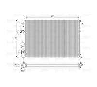 Radiateur, refroidissement moteur VALEO 732866
