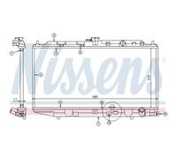 Radiateur Refroidisseur Convient pour Honda Crx II Ed Ee 1.6i 16V Af As 1.5i