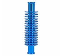RADIATEUR-REFROIDISSEUR DE DURITE D'EAU ALU CNC BLEU FORME ROND (133 x 35 mm,