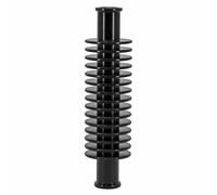 RADIATEUR-REFROIDISSEUR DE DURITE D'EAU ALU CNC NOIR FORME ROND (133 x 35 mm,
