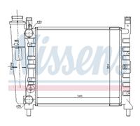 NISSENS 61929 Radiateur du moteur