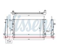 Radiateur Refroidisseur de Voiture Nissens pour Ford Mondeo III Break BWY B5Y,B