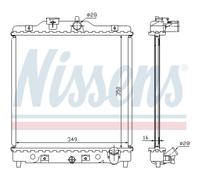Radiateur Refroidisseur de Voiture Nissens pour Honda Civic VI Hayon Ej Ek