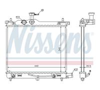 Radiateur Refroidisseur de Voiture Nissens pour Hyundai i10 Ia Pa.
