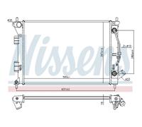 Radiateur Refroidisseur de Voiture Nissens pour Kia Cee'D Sportswagon Jd Pro