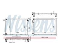 Radiateur Refroidisseur de Voiture Nissens pour Nissan Micra III K12