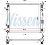 Radiateur Refroidisseur de Voiture Nissens pour Nissan NV200 Boîte / Evalia Bus