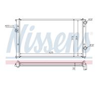 Radiateur Refroidisseur de Voiture Nissens pour VW Passat Modèle 3A5 35I 3A2 1H2