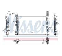 Radiateur, Refroidisseur D'Eau Convient pour Ford C-Max II Focus III Break Dxa
