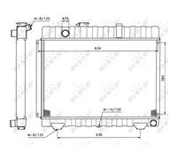 Radiateur, Refroidisseur D'Eau Convient pour Mercedes T1 Boîte 601 210 2.3 207 D