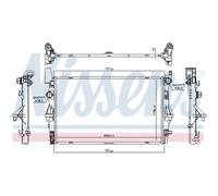 Radiateur Refroidisseur D'Eau Convient pour Mercedes Vito Boîte W447 111 CDI