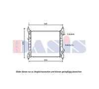 AKS DASIS 510156N Radiateur du moteur