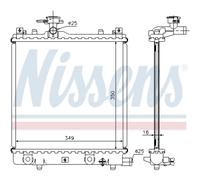 Radiateur, Refroidisseur D'Eau Radiateur de Convient pour Suzuki Wagon R+ Em 1.0