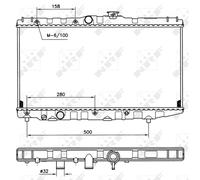Radiateur Refroidisseur pour Toyota Corolla Hayon E9 1.3i 1.6 1.6i 1.3 T17