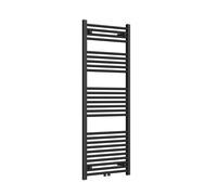 Radiateur Rosani Classic 60x140cm droit raccordement central 661watt noir mat AF-CN60140B