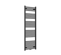 Radiateur Rosani Classic 60x160cm droit raccordement central 761watt noir mat AF-CN60160B
