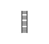 LuxeBath Radiateur Salle de Bain Design Sahara 300x1400 mm Noir Mat Droit avec Raccordement Latéral en Bas Sèche Serviettes Appareil de Chauffage Eau Chaude Mural Émetteur de Chaleur Moderne Robuste
