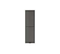 LuxeBath Radiateur à Panneaux Design Stella, 1600 x 480 mm, Noir Mat, avec Connexion Central, Plat, Vertical, Monocouche, Radiateur de Salle de Bain Chauffage Mural, Matériel de Montage Inclus
