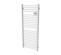 Sèche serviette à inertie sèche avec barres rondes (750W) - Blanc