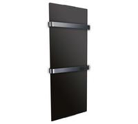 Radiateur sèche serviette - 1200W - Vertical - Noir CHEMIN' ARTE
