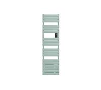 Radiateur sèche-serviettes connecté Adelis étroit avec soufflerie 1500W Vert d'eau - - 861947