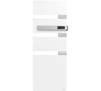 Radiateur sèche-serviettes connecté ALUTU MUSIC blanc mât à droite 1750W Blanc